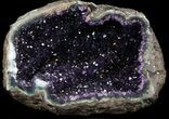 Dark Amethyst Crystal Geode - Top Quality #36907-1